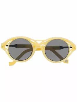 VAVA Eyewear солнцезащитные очки CL0015 в круглой оправе, желтый