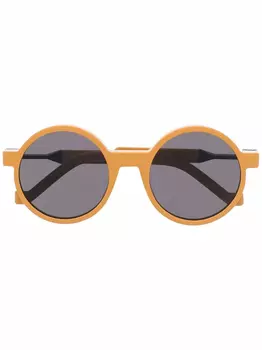 VAVA Eyewear солнцезащитные очки в круглой оправе, желтый