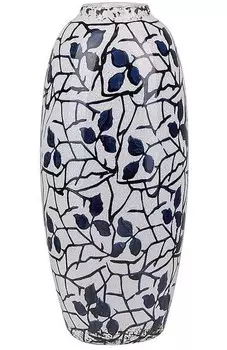 Ваза для цветов Beliani MUTILENE, синий/белый