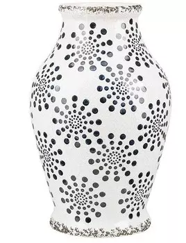 Ваза для цветов Beliani NEMEA, синий/белый