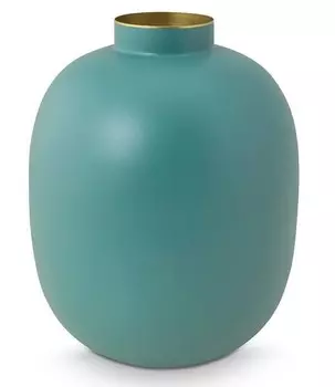 Ваза для цветов PIP Studio Matt Metall I, светло-голубой