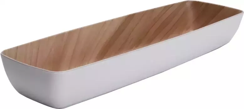 Ваза для фруктов APS "FRIDA", меламин, 53x16,2 см 53х7,5 см, белый