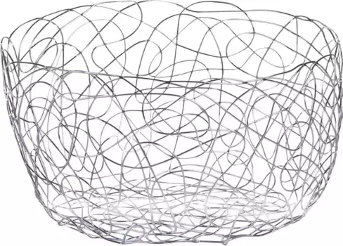 Ваза для фруктов Zeller Present, 1 шт., металл, диаметр: ок. 22 см 22 см, цвет silberfarben