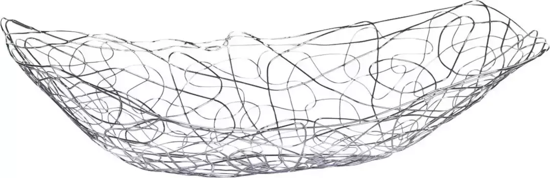 Ваза для фруктов Zeller Present, 1 шт., металл, длина: ок. 33 см 19х9х33 см, цвет silberfarben