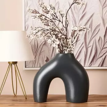 Ваза Evidea Deco Hera - Серый - 22x27x10 см