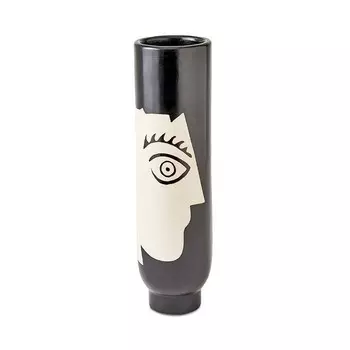 Ваза Global Views Hombra черного цвета с натуральным дизайном, черный