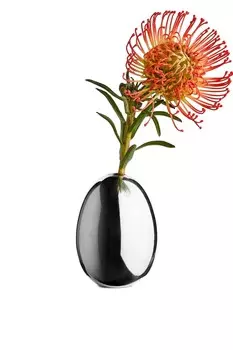 Ваза из посеребренной латуни Arket, серебряный