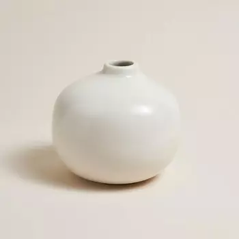 Ваза Pedras маленькая, слоновая кость