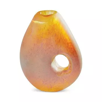Ваза произвольной формы Global Views Irys Gelp, маленькая, оранжевый
