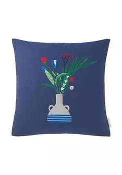Ваза с чехлом на подушку ТТ, синяя - 45 x 45 см TOM TAILOR, цвет Gesamt Breite Blau