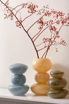 Ваза с пузырьками Present Time, желтый