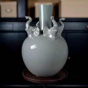 Ваза Стефан - Слон, серый