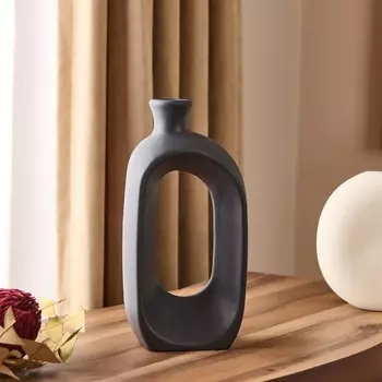 Ваза Yedi Home & Decor Doha - Антрацит - 25 см