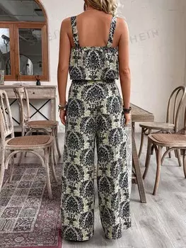 VCAY Женская повседневная майка с праздничным принтом Shein, мультиколор