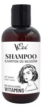 VCee, Восстанавливающий шампунь с коктейлем витаминов для всех типов волос, 200мл