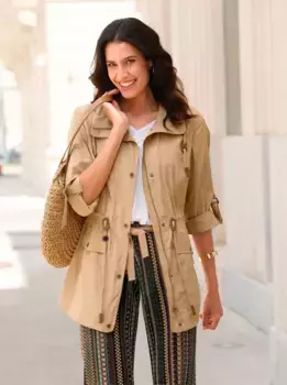 Вдохновение Длинная куртка без капюшона Inspirationen, цвет Camel