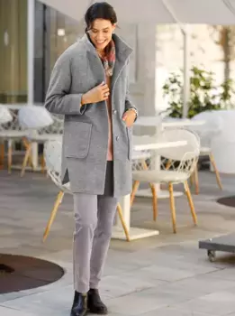 Вдохновение Длинная куртка без капюшона Inspirationen, серый