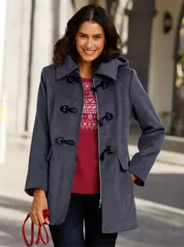 Вдохновение длинная куртка с капюшоном Inspirationen, цвет морской волны