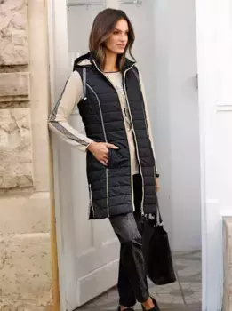 Вдохновение длинный жилет Inspirationen, черный