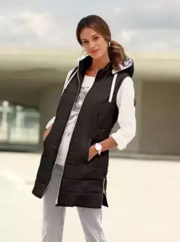 Вдохновение длинный жилет Inspirationen, черный