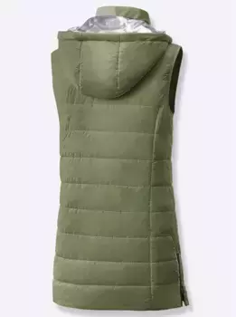 Вдохновение длинный жилет Inspirationen, хаки