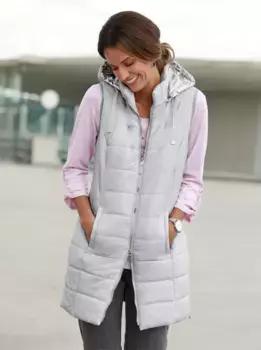 Вдохновение длинный жилет Inspirationen, серый