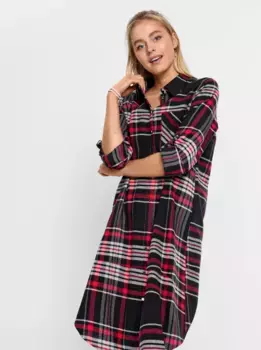 Вдохновение для платья-рубашки "Платье-рубашка" Inspirationen, цвет Schwarz-Rot-Kariert