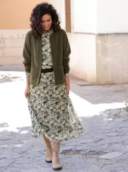 Вдохновение кардиган Inspirationen, хаки