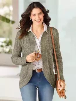 Вдохновение кардиган Inspirationen, хаки