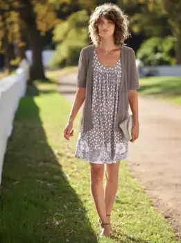 Вдохновение кардиган Inspirationen, коричневый