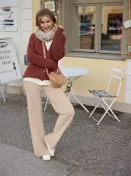 Вдохновение кардиган Inspirationen, коричневый