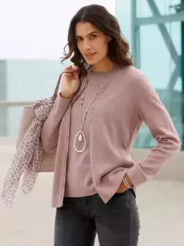 Вдохновение кардиган Inspirationen, лиловый