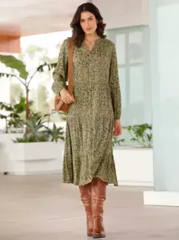 Вдохновение Платье А-силуэта "Платье" Inspirationen, коричневый