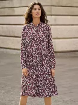 Вдохновение Платье А-силуэта "Платье с принтом" Inspirationen, бежевый