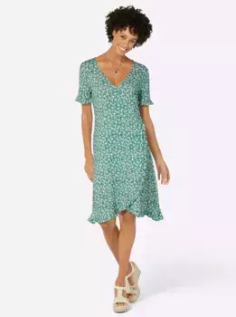 Вдохновение платье из джерси "Платье из джерси" Inspirationen, цвет Salbei-Bedruckt