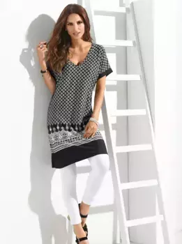 Вдохновение платье из джерси "Платье из джерси" Inspirationen, бежевый