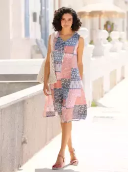 Вдохновение платье-сарафан "платье с принтом" Inspirationen, синий