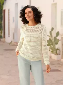 Вдохновение Свитер Ajour "Пуловер" Inspirationen, цвет Champagner