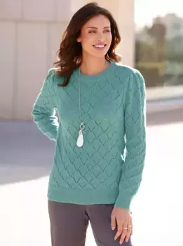 Вдохновение Свитер Ajour "Пуловер" Inspirationen, цвет Salbei