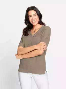 Вдохновение Свитер Ajour "Пуловер" Inspirationen, цвет Schlamm