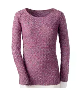 Вдохновение свитер с круглым вырезом "Пуловер" Inspirationen, фуксия