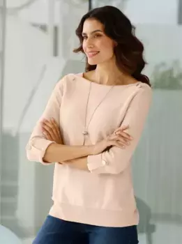 Вдохновение Свитер с рукавом 3/4 "Пуловер" Inspirationen, слоновая кость