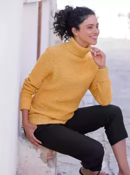 Вдохновение Свитер с высоким воротником "Свитер с высоким воротником" Inspirationen, цвет Ocker-Meliert