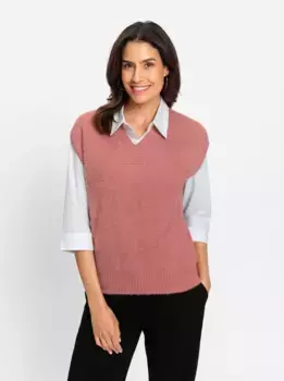 Вдохновение свитер-жилет "свитер-жилет" Inspirationen, цвет Rosenholz