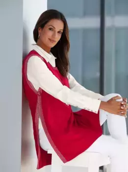 Вдохновение свитер-жилет "свитер-жилет" Inspirationen, красный