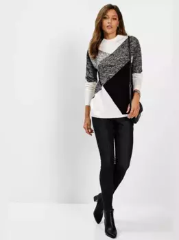 Вдохновение Вязаный свитер "Пуловер" Inspirationen, черный