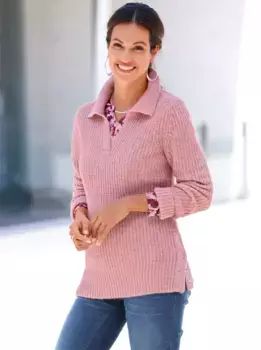 Вдохновение Вязаный свитер "Пуловер" Inspirationen, цвет Hortensie-Meliert