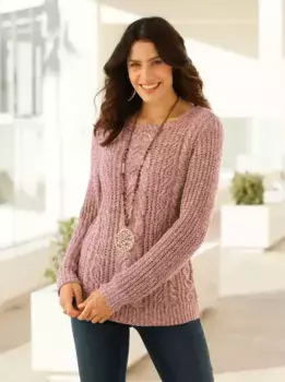 Вдохновение Вязаный свитер "Пуловер" Inspirationen, цвет Rosenholz-Meliert