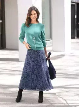 Вдохновение Вязаный свитер "Пуловер" Inspirationen, цвет Salbei