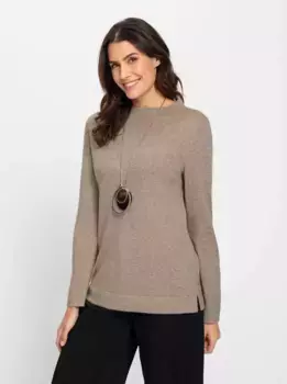 Вдохновение Вязаный свитер "Пуловер" Inspirationen, цвет Sesam-Meliert